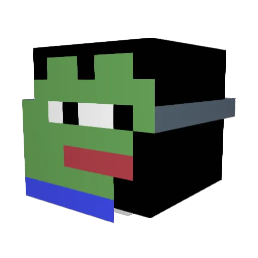 moist07 Minecraft avatar head, 3D render