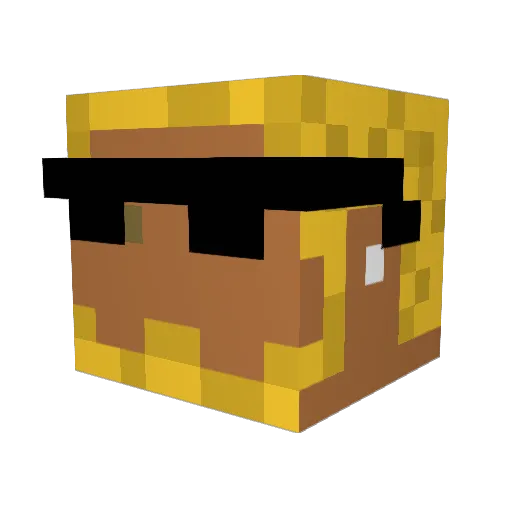 moist_balls69 Minecraft avatar head, 3D render