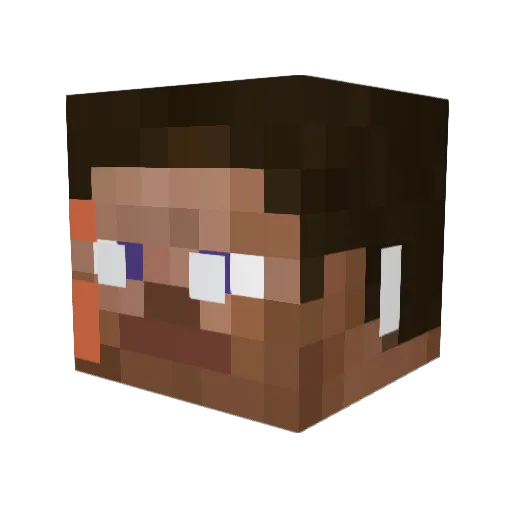 moistgranny56 Minecraft avatar head, 3D render