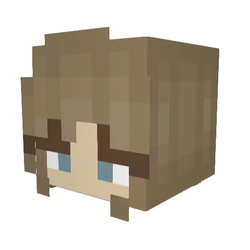 moistplankton Minecraft avatar head, 3D render