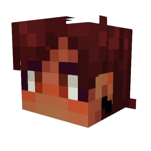 moistsoggybread Minecraft avatar head, 3D render