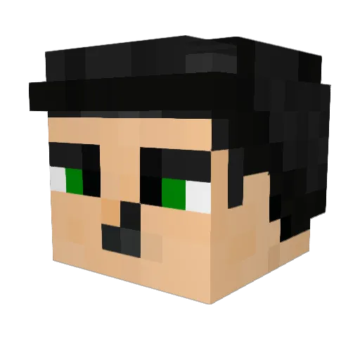 moivictor2 Minecraft avatar head, 3D render