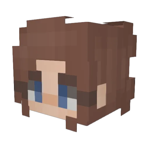 moja8888 Minecraft avatar head, 3D render