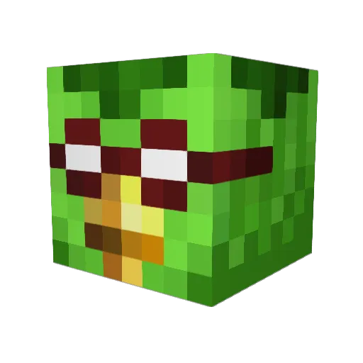 moja_okappa Minecraft avatar head, 3D render