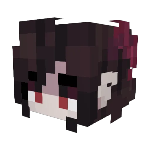 mojangnmsl Minecraft avatar head, 3D render