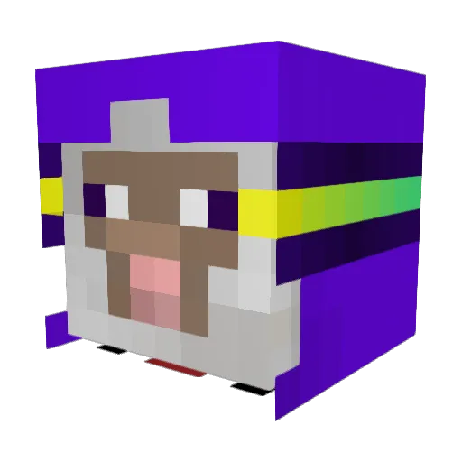 mojanj Minecraft avatar head, 3D render