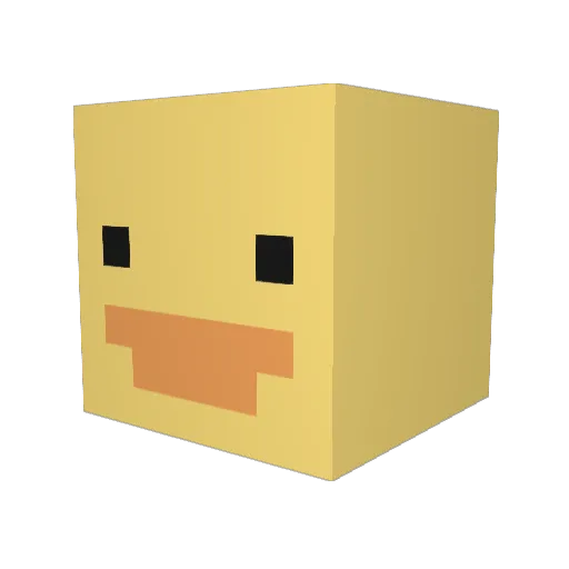 mojave3 Minecraft avatar head, 3D render