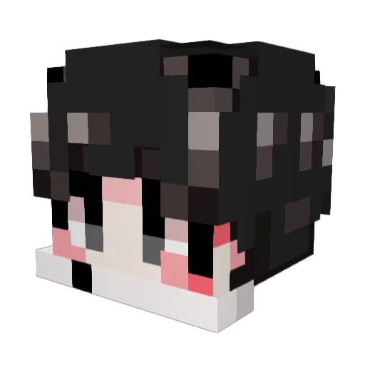 mojeon1 Minecraft avatar head, 3D render