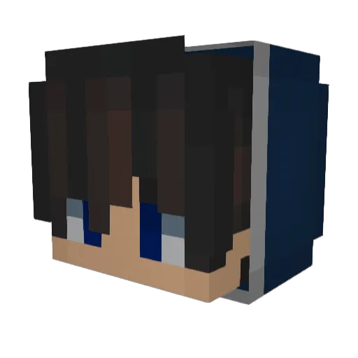 moji1732 Minecraft avatar head, 3D render