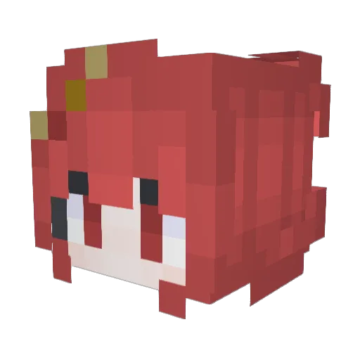 mojiaoND Minecraft avatar head, 3D render