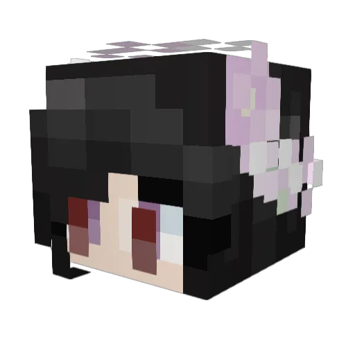 mojino Minecraft avatar head, 3D render
