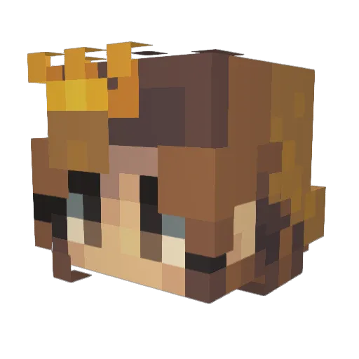 mojito15 Minecraft avatar head, 3D render