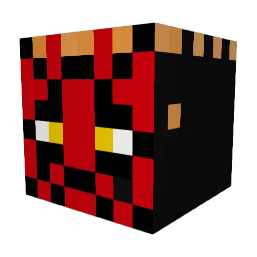 mojo121 Minecraft avatar head, 3D render