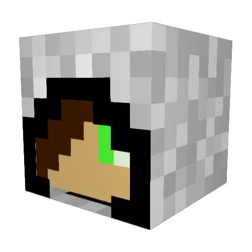 mojo1422 Minecraft avatar head, 3D render