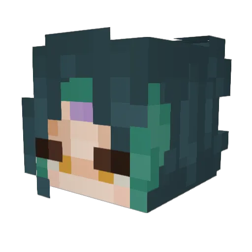 mojo19171 Minecraft avatar head, 3D render