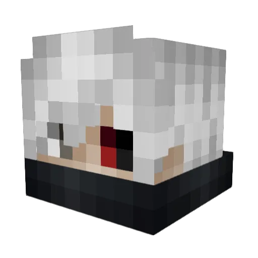 mojoclawson Minecraft avatar head, 3D render
