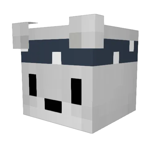 mojoede Minecraft avatar head, 3D render