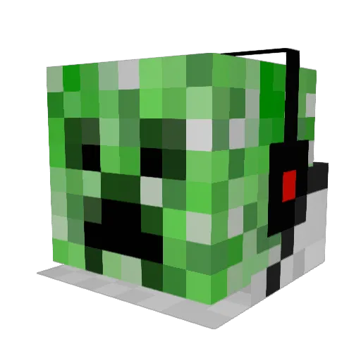 mojoeio Minecraft avatar head, 3D render