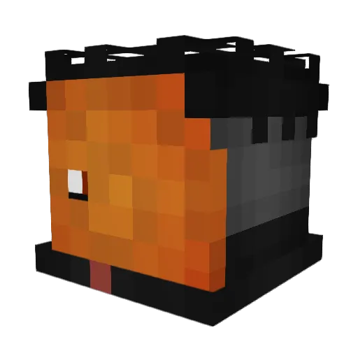 mojoeng Minecraft avatar head, 3D render