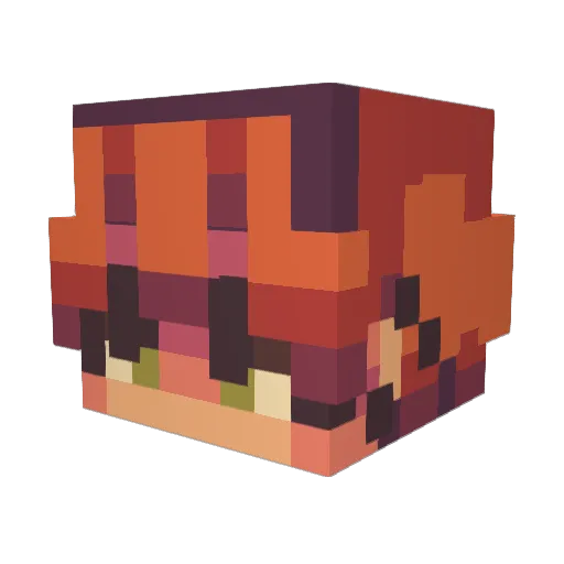 mojojojovski Minecraft avatar head, 3D render