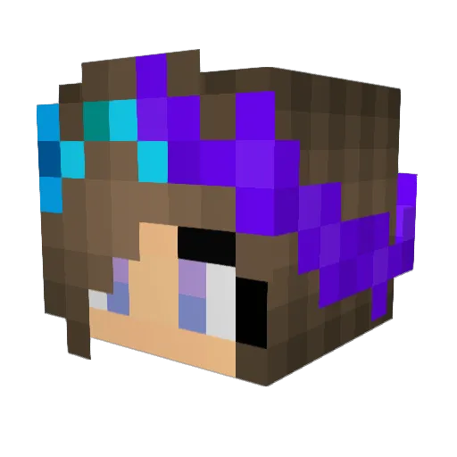 mojomend Minecraft avatar head, 3D render