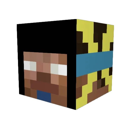 mojosan7 Minecraft avatar head, 3D render