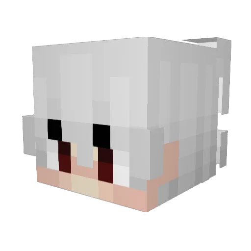 mojxon Minecraft avatar head, 3D render