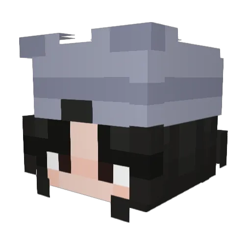 mokaaillit Minecraft avatar head, 3D render