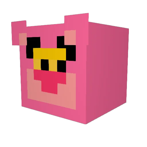 mokabani Minecraft avatar head, 3D render