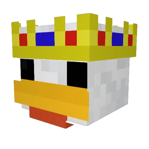 mokat Minecraft avatar head, 3D render