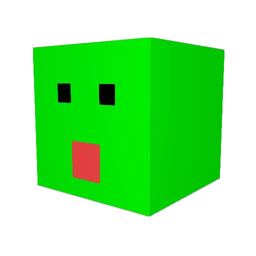 mokinesu Minecraft avatar head, 3D render