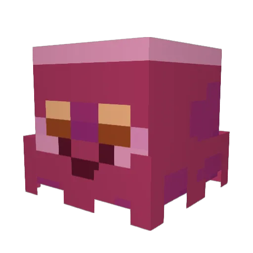 mokiruri Minecraft avatar head, 3D render