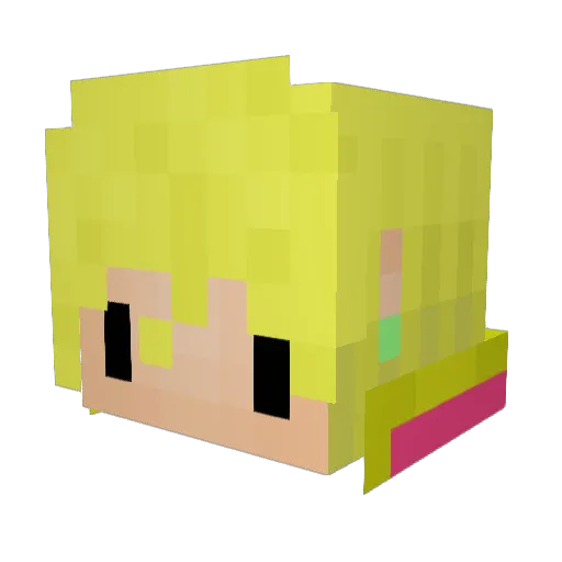moko0616 Minecraft avatar head, 3D render