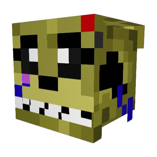 mokoi Minecraft avatar head, 3D render