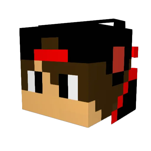 mokto78 Minecraft avatar head, 3D render