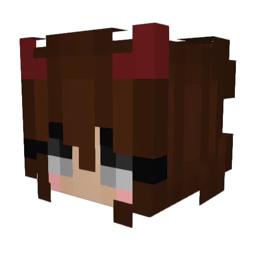 mokz10 Minecraft avatar head, 3D render
