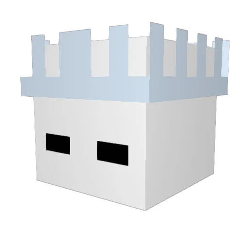 molZxp Minecraft avatar head, 3D render