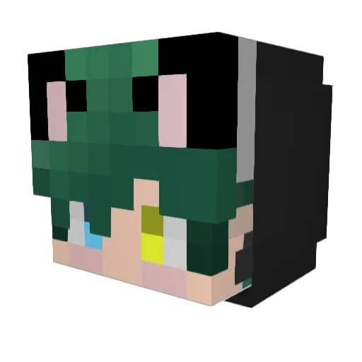 mol_Re Minecraft avatar head, 3D render