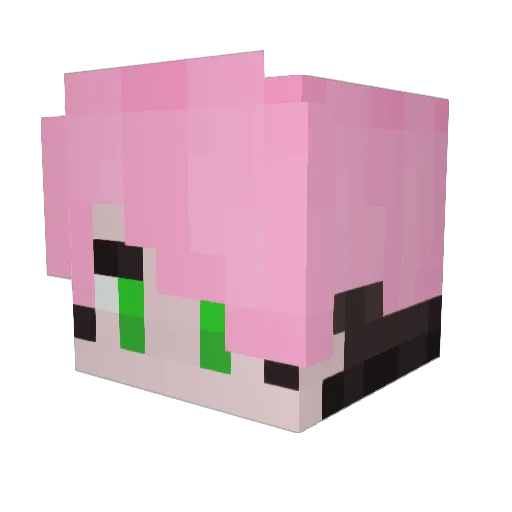 molaan Minecraft avatar head, 3D render