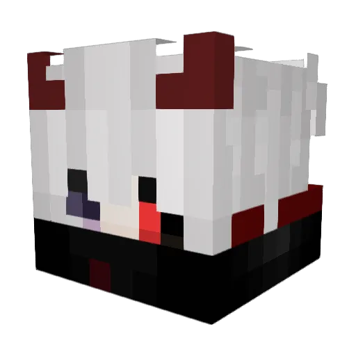 molatic Minecraft avatar head, 3D render