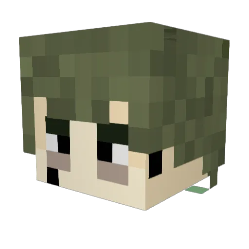 moldapartment Minecraft avatar head, 3D render