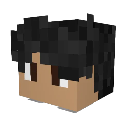 moldesque Minecraft avatar head, 3D render