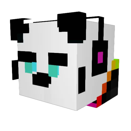 moldi_man Minecraft avatar head, 3D render