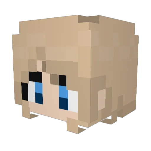 moldovanman12 Minecraft avatar head, 3D render