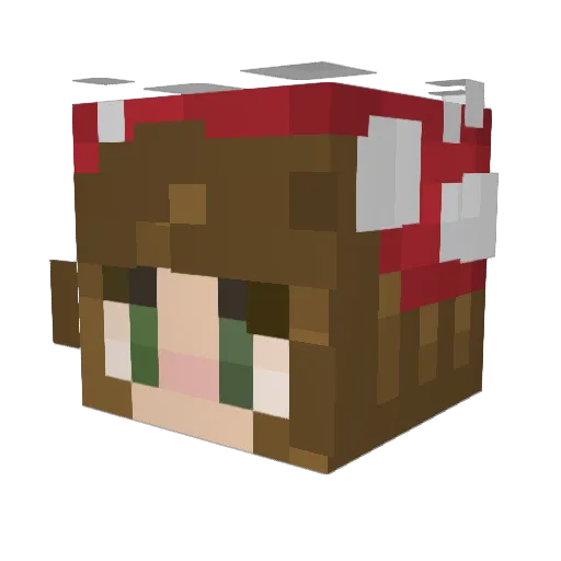 moldunderthesink Minecraft avatar head, 3D render
