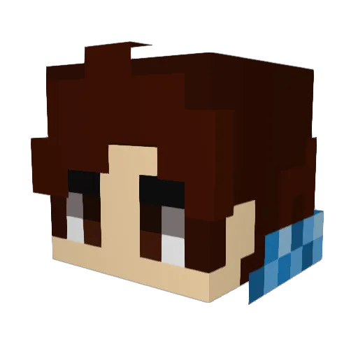 moleve Minecraft avatar head, 3D render