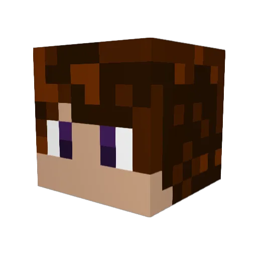 moley1878 Minecraft avatar head, 3D render