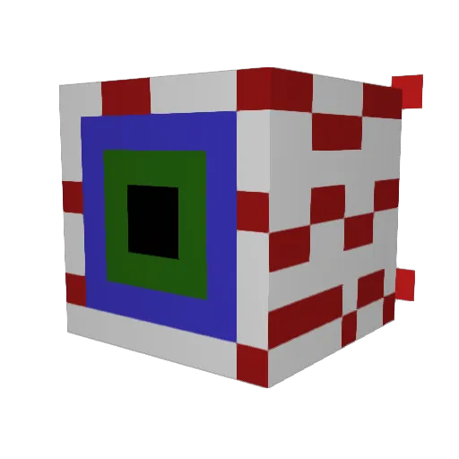 moli824 Minecraft avatar head, 3D render