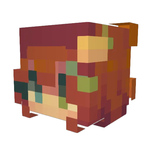molililili Minecraft avatar head, 3D render