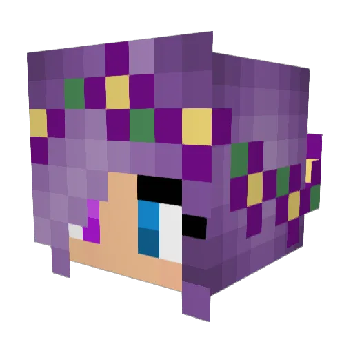 molly157 Minecraft avatar head, 3D render